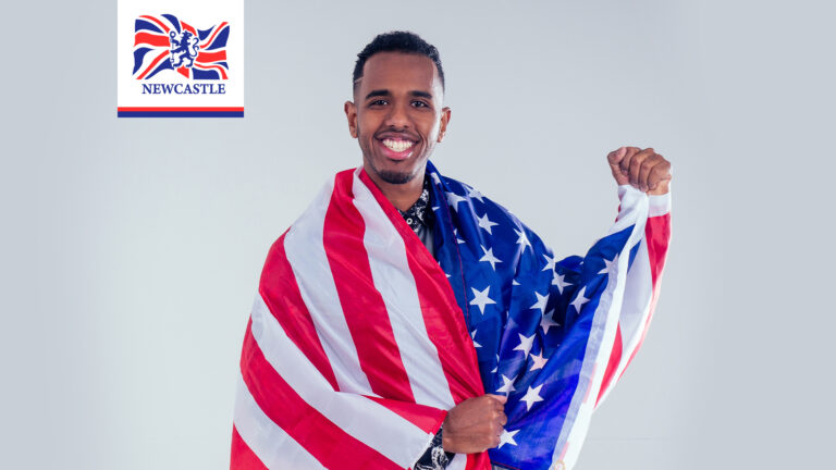 A bandeira dos Estados Unidos – 4 de Julho